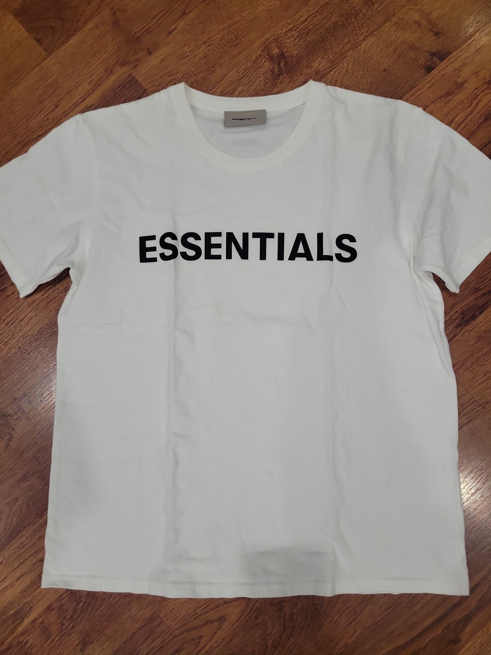 Fear of God Essentials White Short Sleeve Logo Tee